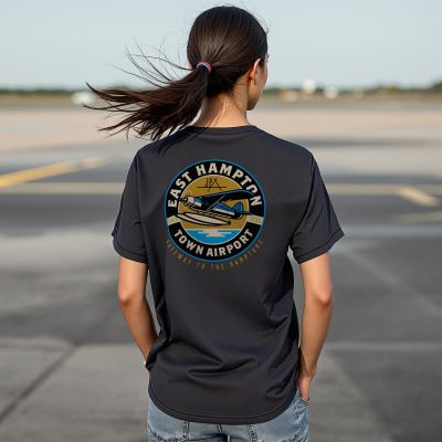 East Hampton Town Airport Tee - Black