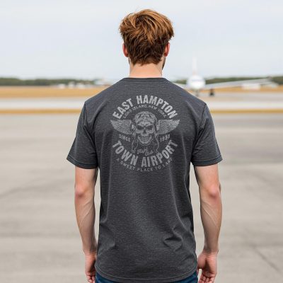 Fight Club Skull East Hampton Town Airport - Heather Charcoal